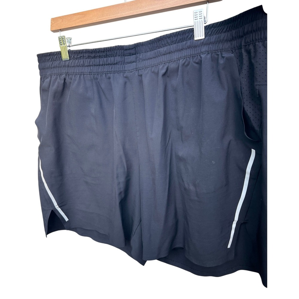 Zella Black Running Shorts‎ Mens XL Excellent Reflective Mesh Athletic Gym Track